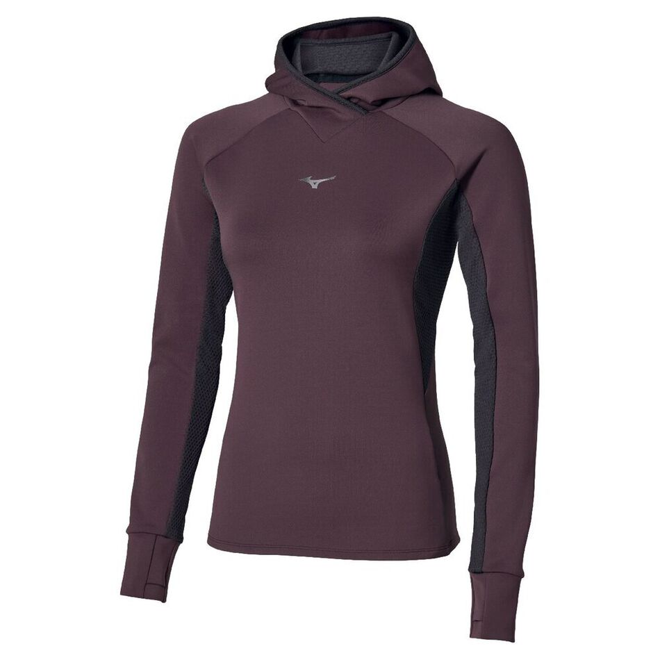 MIZUNO Maglia maniche lunghe con cappuccio-w