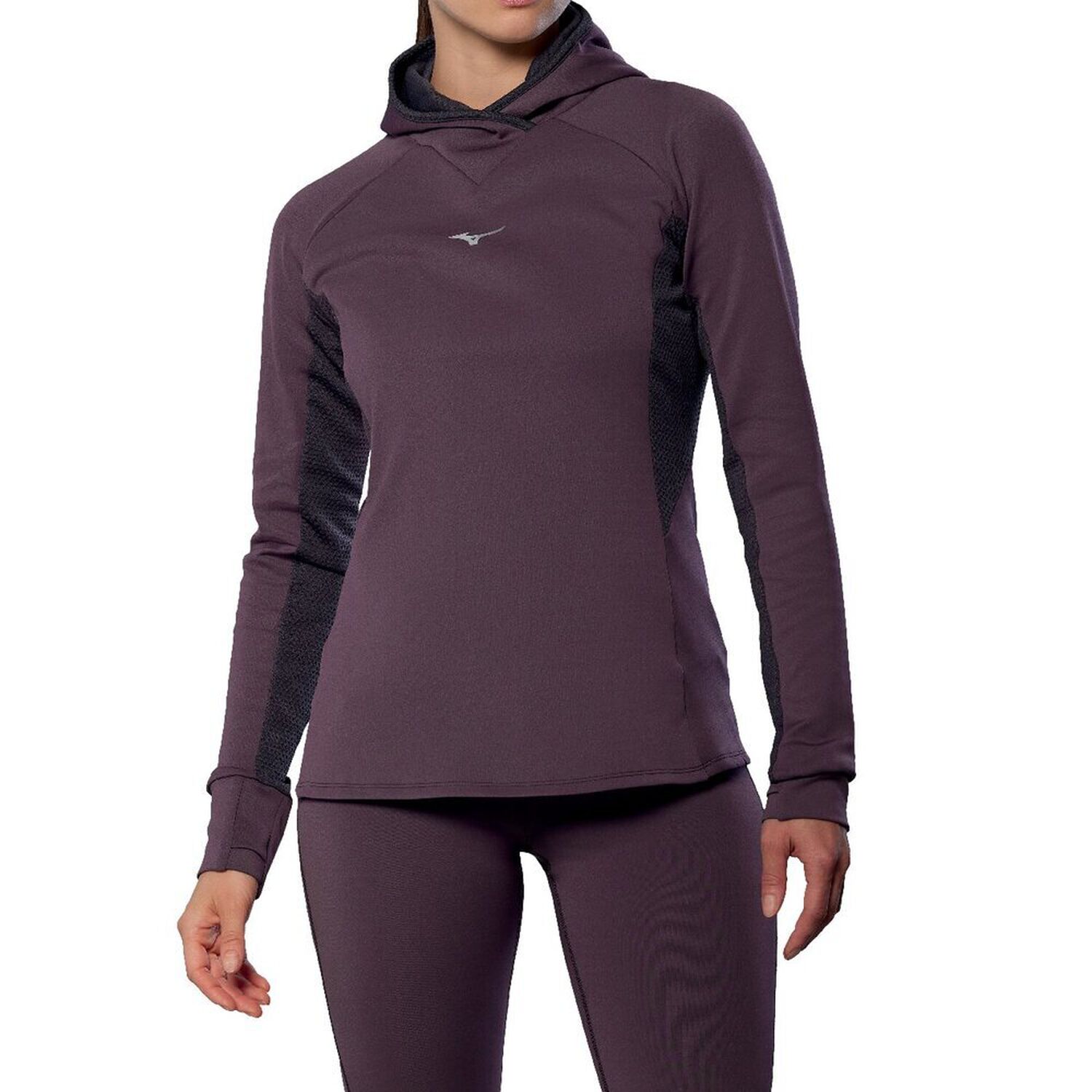 MIZUNO Maglia maniche lunghe con cappuccio-w - immagine 3